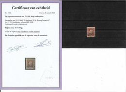 REF2 / TP 37 Oblitéré Mons + Certificat Reproduction - 1869-1883 Leopold II