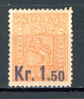 Norvège   Y&T   61   Mi   63   X   ---   Sans Gomme  --  Bel état. - Unused Stamps