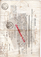 87-LIMOGES -RARE PARCHEMIN CERTIFICAT LIBERATION ARMEE 19 REGIMENT INFANTERIE LEGERE-JEAN MONTEIL-1823- - Documentos Históricos
