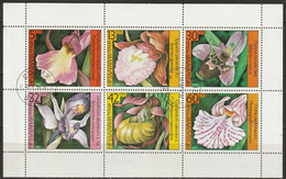 Bulgarien 1986 Mi-Nr.3441 - 3446 Kleinbogen O Gestempelt Orchideen ( EK12/5) - Gebraucht