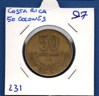 COSTA RICA - 50 Colones 1997 -  See Photos -  Km 231 - Costa Rica