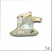 Pin's Bureautique - Ibico / Rétro-Projecteur. Est. A.B (Arthus Bertrand Clou Non Serti). Zamac Fin. T913-24 - Informatique