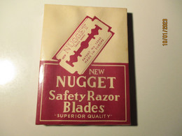 RARE! 1963 NUGGET  RAZOR BLADES PACK OF 10X10 NEVER OPENED - Lames De Rasoir