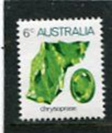 AUSTRALIA - 1973  6c  CHRYSOPRASE  MINT NH - Mint Stamps