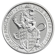 2016 - £5 - 2 Oz Silver - Queen's Beasts Lion Of England - BU - Colecciones