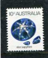 AUSTRALIA - 1973  10c  STAR SAPPHIRE  MINT NH - Mint Stamps