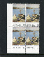 AUSTRALIA - 1979  5$  PAINTINGS  STREETON  BLOCK OF 4  MINT NH - Mint Stamps