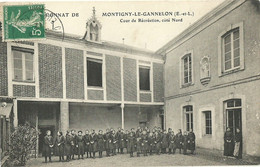 Pensionnat De Montigny Le Gannelon Cour De Recreation Cote Nord - Montigny-le-Gannelon