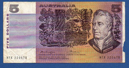 AUSTRALIA - P.44b – 5 Dollars (1974-1991), Circulated, Serie NTX 220478 - 1974-94 Australia Reserve Bank (papier)