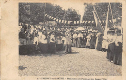 Fresnay Sur Sarthe      72         Juillet 1911 Bénédiction Du Patronage De Jeunes Filles                (voir Scan) - Autres & Non Classés