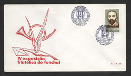 Portugal Cachet Commémoratif  Expo Philatelique Funchal Madère Madeira 1966 Event Postmark Philatelic Expo - Flammes & Oblitérations