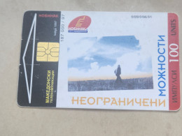 Macedonia-(MK-PTT-0007C)Mobimak Instructions (29)(4/97)(100units)(00800601)-tirage-187.000-used Card+1card Prepiad Free - North Macedonia