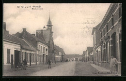 St Gillis Waas De Kronenhoek Hondenkar Zeldzame Uitgave Feldpost Duitse Soldaat Ww1 - Sint-Gillis-Waas