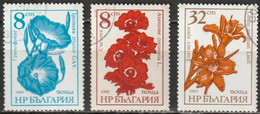 Bulgarien 1986 Mi-Nr.3489 - 3491 O Gestempelt Gartenblumen ( C288 ) - Used Stamps