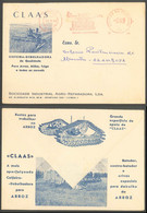 Cover Circulated 1964 - Portugal Publicidade Advertising Publicity -CEIFEIRA-DEBULHADORA  CLAAS - Covers & Documents