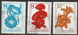 Bulgarien 1986 Mi-Nr.3489 - 3491 O Gestempelt Gartenblumen ( C289 ) - Usados