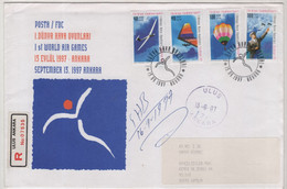 TURKEY,TURKEI,TURQUIE ,1.ST.WORLD AIR GAMES ,FIRST DAY COVER ,ANKARA TO SAMSUN - Covers & Documents