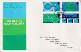 UK United Kingdom 1969 Cover: Post Office Technology; Autiomatic Sorting; Telecommunications - Poste
