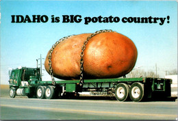Idaho Is Big Potato Country Exageration Large Potato On Truck - Otros & Sin Clasificación