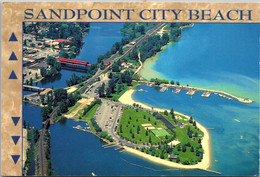 Idaho Sandpoint City Beach On Lake Pen Oreille Aerial View - Andere & Zonder Classificatie