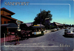 Idaho Sandpoint Horse Drawn Trolley On First Avenue - Other & Unclassified