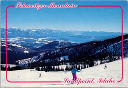 Idaho Sandpopint Schweizer Mountain Showing Skiers - Otros & Sin Clasificación