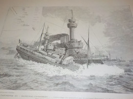 GRAVURE CATASTROPHE DU MARECHAL CANROBERT  1892 - Boten