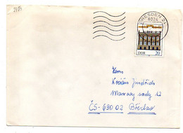 Allemagne--DDR--1990--Lettre De DRESDEN  Pour BRECLAV ( Tchéquie )..timbre Seul Sur Lettre ..cachet... - Covers & Documents