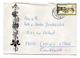 Allemagne--DDR--1984--Lettre De BERNBURG  Pour CROISSY-78 ( France )....timbre Seul Sur Lettre ..cachet... - Covers & Documents