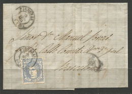 SPAIN. 1871. ENTIRE. FIGUERAS POSTMARK. ADDRESSED TO BARCELONA. - Briefe U. Dokumente