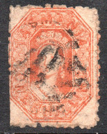 TASMANIA Sello Usado DETERIORADO REINA VICTORIA X 1 P Años 1864-70 – Valorizado En Catálogo U$S 75.00 - Usati