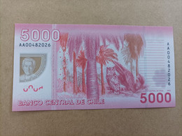 Billete De Chile De 1000 Pesos Nº Bajisimo Y Serie AA00482026, Año 2012, UNC - Chile