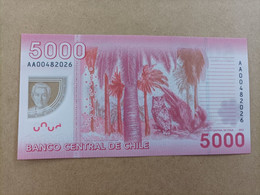 Billete De Chile De 1000 Pesos Nº Bajisimo Y Serie AA00482026, Año 2012, UNC - Chili