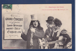 CPA Mounet Sully Sarah Bernhardt Coquelin Bergeret Circulé - Entertainers