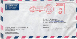 GERMANY 1978: VETERINARY MEDECINE, PARASITOLOGY, HORSE, Cover Sent To Romania - Registered Shipping! - Etiquettes 'Recommandé' & 'Valeur Déclarée'