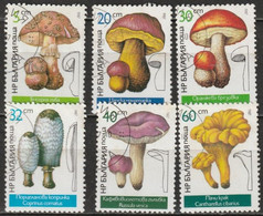 Bulgarien 1987 Mi-Nr.3546 - 3551 O Gestempelt Speisepilze ( C295 ) - Used Stamps