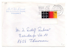 Allemagne--1985 - Lettre De  KULMBACH   Pour  THUTNAU   Seul  Sur Lettre...... ..cachet.. - Briefe U. Dokumente