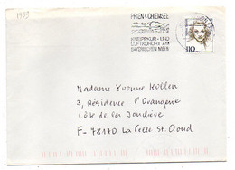 Allemagne--1999 - Lettre PRIEN A CHIEMSEE  Pour LA CELLE SAINT CLOUD-78 (France)..timbre Seul Sur Lettre..cachet.... - Lettres & Documents