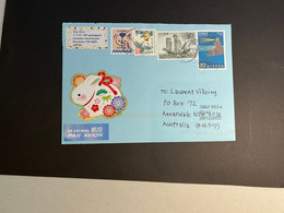 (3 N 40) Letter Posted From Japan To Australia (during COVID-19 Pandemic) With 4 Stamps (lighthouse Etc) - Briefe U. Dokumente