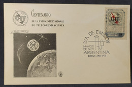 Día De Emisión - Centenario Unión Internacional De Telecomunicaciones – 11/5/1965 - Argentina - Cuadernillos