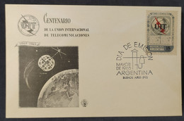 Día De Emisión - Centenario Unión Internacional De Telecomunicaciones – 11/5/1965 - Argentina - Libretti