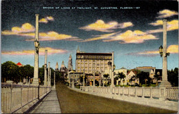 Florida St Augustine Bridge Of Lions At Twilight - St Augustine