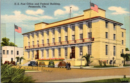 Florida Pensacola Post Office And Federal Building Curteich - Pensacola