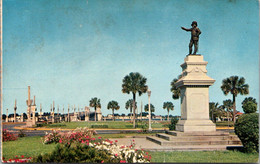 Florida St Augustine Ponce De Leon Statue 1960 - St Augustine