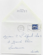 FRANCE MULLER 20FR SEUL LETTRE MEC PARIS 12.1.1959 POUR SUISSE AU TARIF PEU COMMUN - 1955-1961 Marianne Van Muller