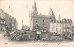 CPA - Belgique - Spa - Cascade Monumentale - Pharmacie - Droguerie - Maison Léon Coteaux - Spa