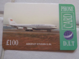 UK Phonecard - Aviones