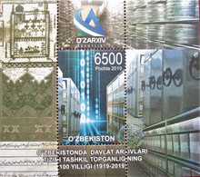 Uzbekistan  2019   State  Archives  S/S     MNH - Uzbekistan