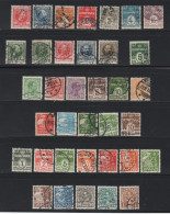 DANMARK, Danemark, 63 Timbres Différents Oblitérés, - Verzamelingen