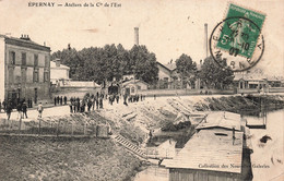 CPA - France - Epernay - Ateliers De La CIE De L'Est - Collection Laa Nouvelle Galerie - Animé - Oblitéré Epernay 1907 - Epernay